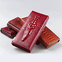 Жіночий гаманець із натуральної шкіри CROCODILE (ALIGATOR) 4 кольори
