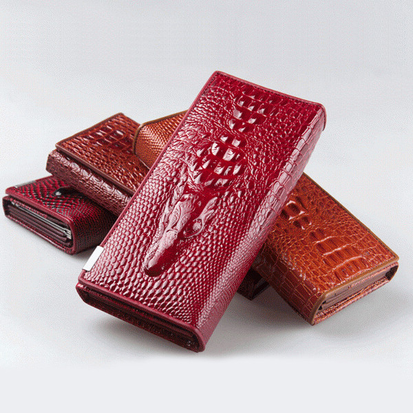 Жіночий гаманець із натуральної шкіри CROCODILE (ALIGATOR) 4 кольори