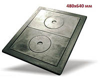 Чугунная плита (набор с рамкой) 480х640 мм
