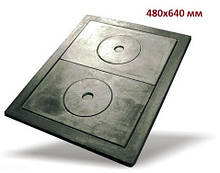 Чавунна плита (набір з рамкою) 480х640 мм