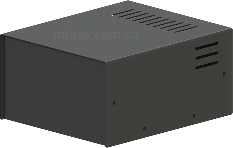 Уцінка. Корпус металевий MB-2 (Ш150 Г180 В90) чорний, RAL9005(Black textured), фото 1
