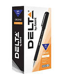 Ручка гелева з грипом, DG2042 прогумований корпус, стержень чорний. Delta by Axent, фото 2