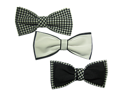 Чорно-білі краватки-метелики