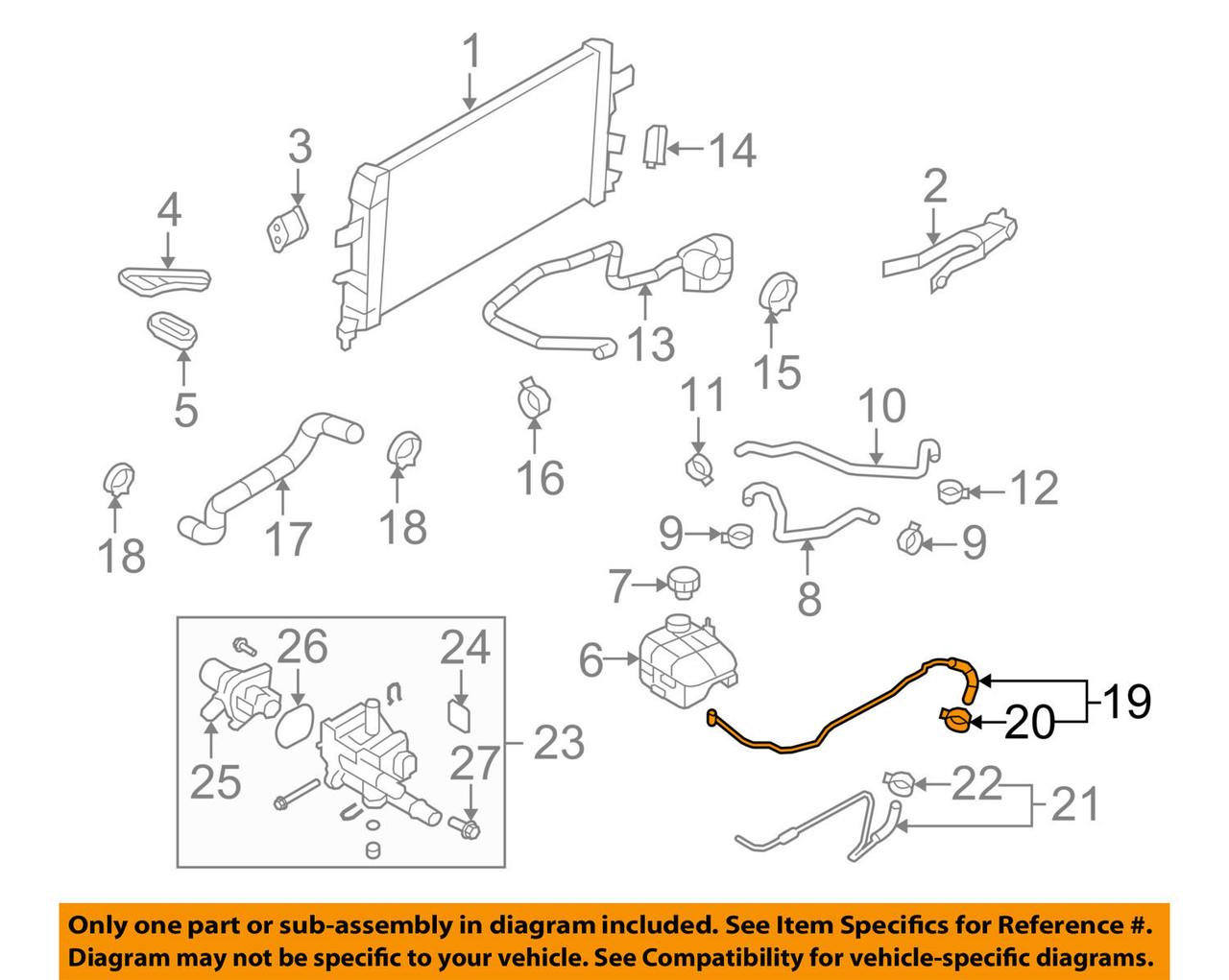 Трубка подогрева дросселя GM 25192905 A18XER A18XEL OPEL Astra-H/J Zafira-B/C Insignia & CHEVROLET Cruze - фото 8 - id-p207358220