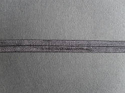 Бейка стригова гладка, ширина 15 мм, колір темно-сірий (54)