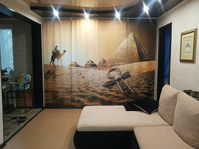 Японські ФотоШторы Пустеля. Матеріал габардин.