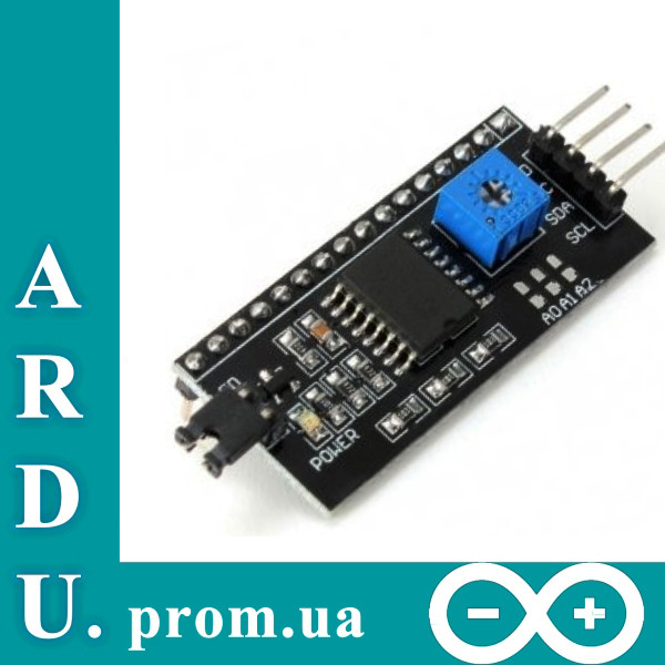 Адаптер для LCD1602 за I2C Arduino AVR PIC [#G-9]