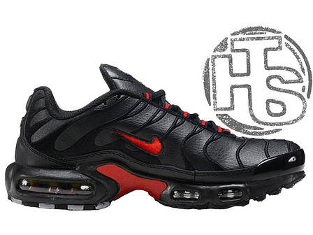 Чоловічі кросівки Nike Air Max TN+ Leather Black/Red, фото 1
