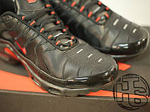 Чоловічі кросівки Nike Air Max TN+ Leather Black/Red, фото 6