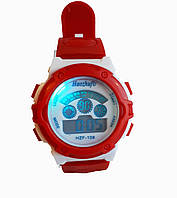 Годинник дитячий Rounds електронний у колбах. Червоний