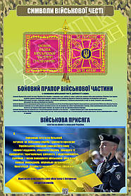 Стенд "Символи військової честі" в кабінет ЗАХИСТ ВІТЧИЗНИ