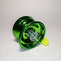 Йо-йо металеве з підшипником, зелений колір YoYo