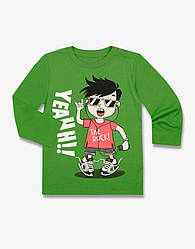 Джемпер зелений 12-24 міс. з принтом "YEAHH!"