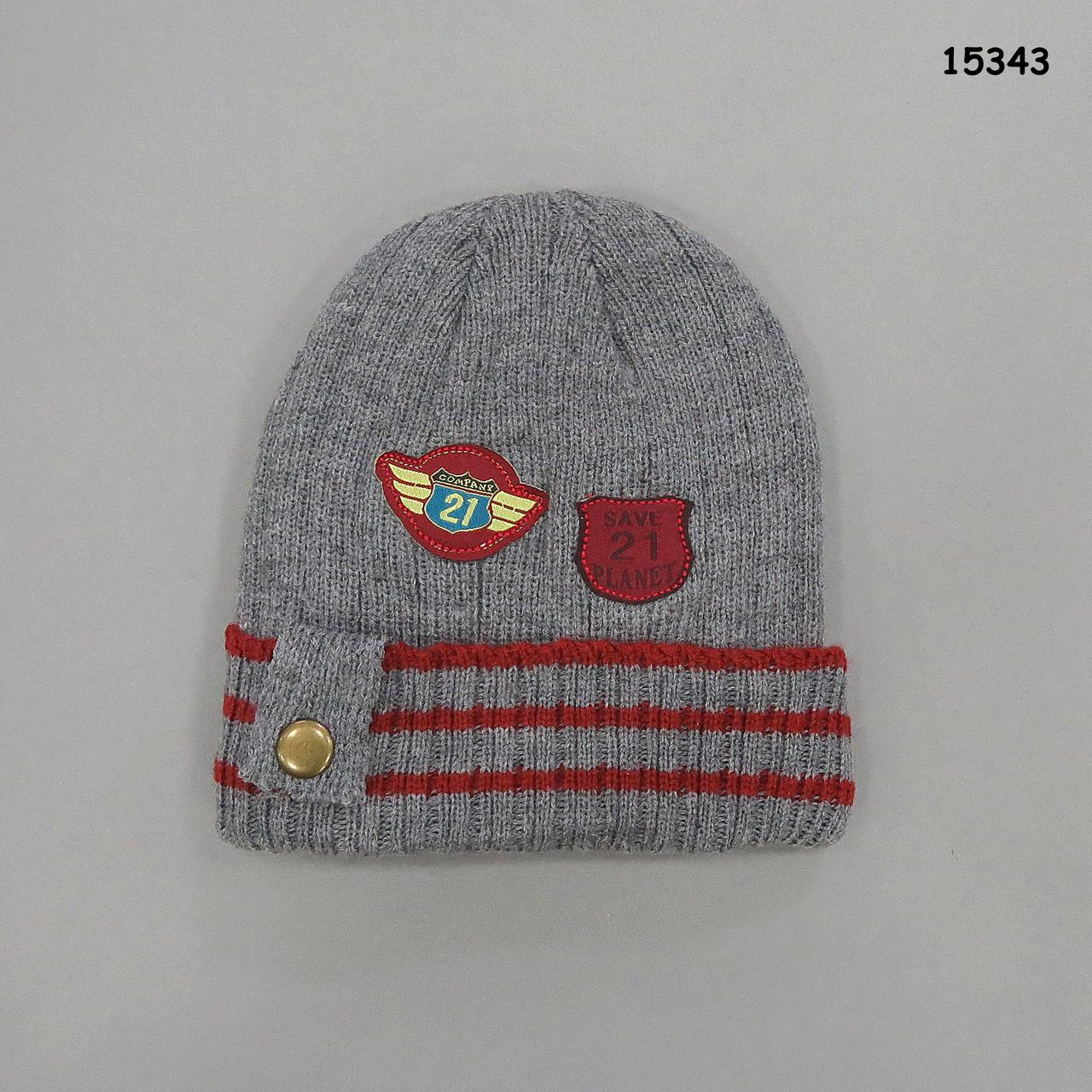 Тепла шапка для хлопчика. 42-46 см