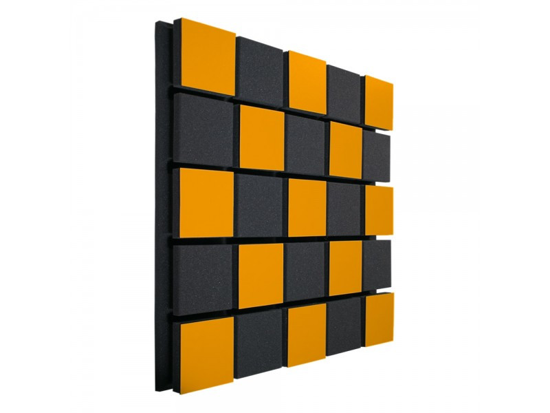 Акустична панель Ecosound Tetras Acoustic Wood Orange 50х50см 50мм помаранчевий колір