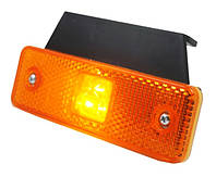 Габарит боковой светодиодный LED желтый с кронштейном 98*31 (LD500)
