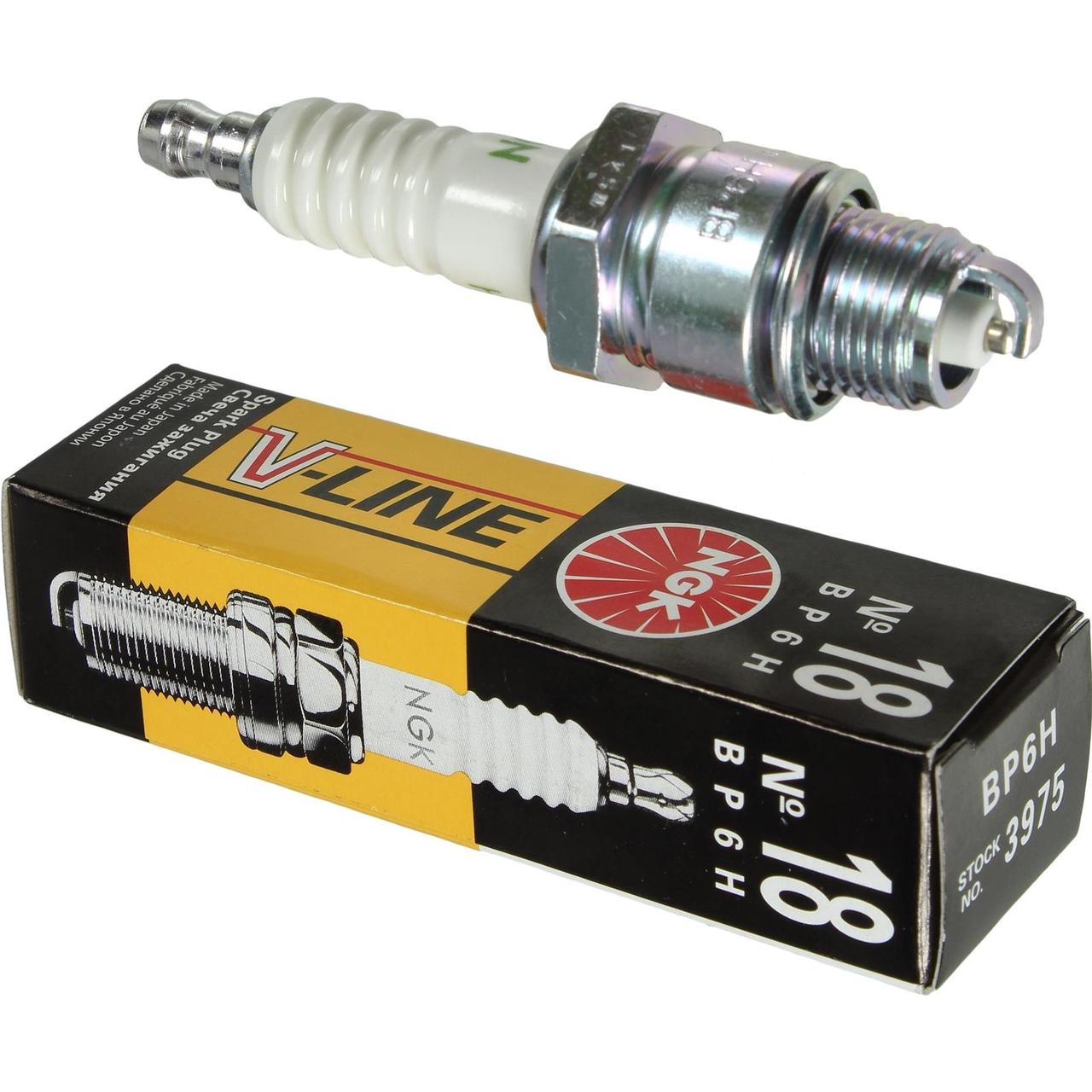 Свічка для скутера 2Т BP6H VL-18 / 3975 NGK (оригінал)