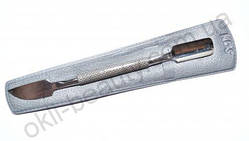 Пушер KDS з лопаткою для манікюру 11 см