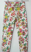 Штани для дівчинки літні Турція 32002, 4 роки квіти