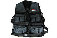 Жилет с утяжелителями ProSource Weighted Vest регулируемый (PS-1162-20lb-black), черный