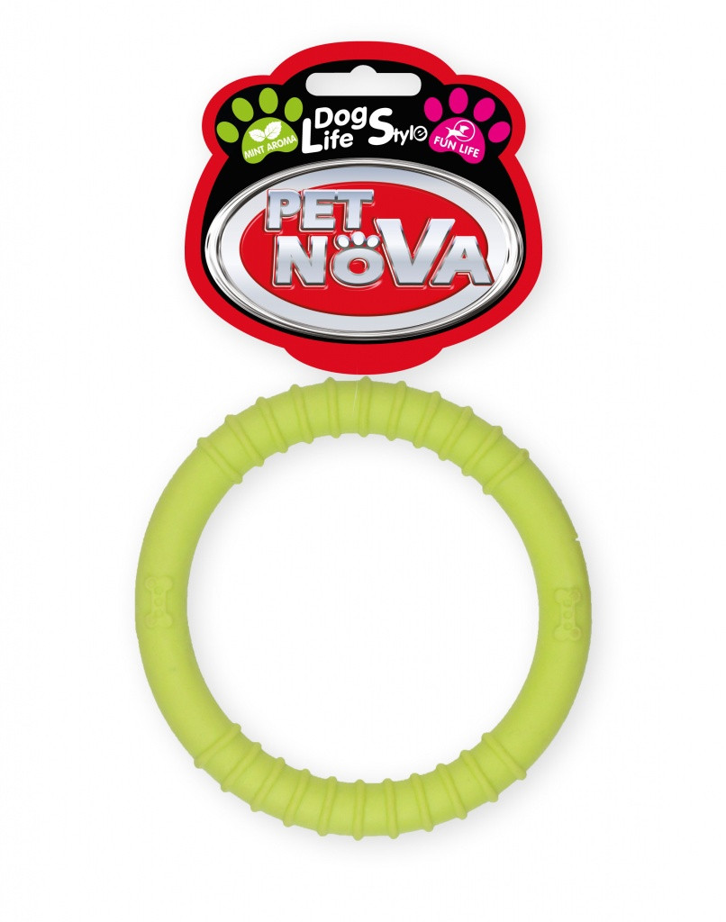 Іграшка для собак Кільце Ringo Pet Nova 9.5 см жовтий