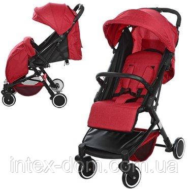 Прогулянкова коляска Bambi з регулюванням спинки (M 3549-3) Червона