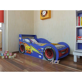 Дитяче ліжко-машина "Блискавка Маквін", синя
