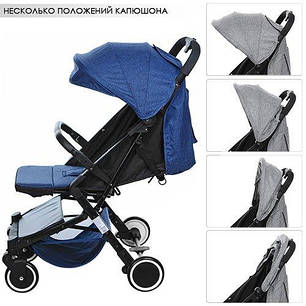 Прогулянкова коляска Bambi з кошиком (M 3549-4) Синя, фото 2