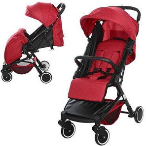 Прогулянкова коляска Bambi з регулюванням спинки (M 3549-3) Червона, фото 2