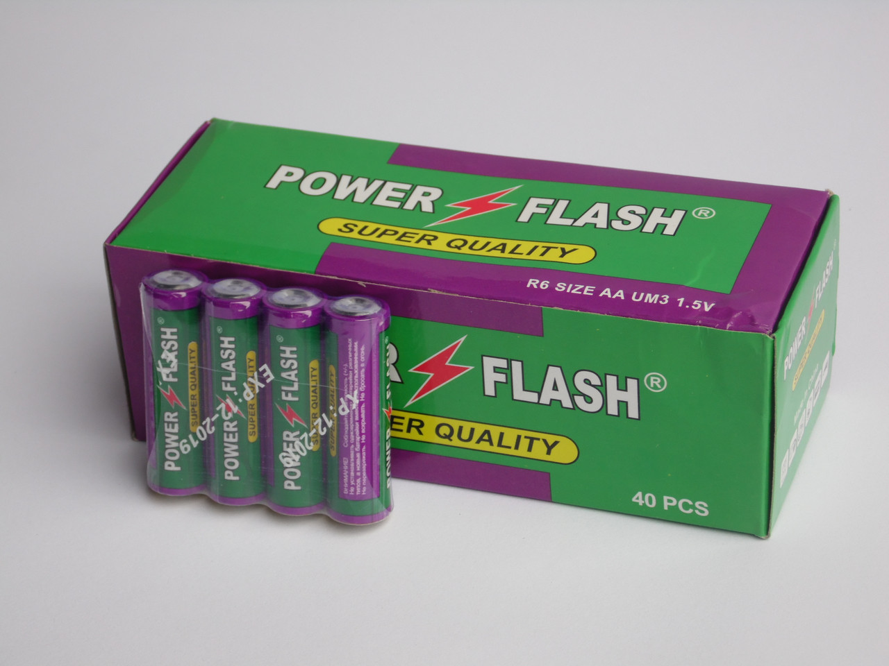 Батарейки Power Flahs пальчикові АА R6