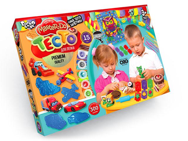 Тісто для ліплення Master-Do 15 кольорів Danko Toys (TMD-03-04), фото 1
