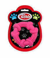 Іграшка для собак кільце спеціальне Pet Nova 10.5 см рожевий