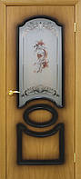 Двери Омис модель Виктория цветок цвет миланский орех