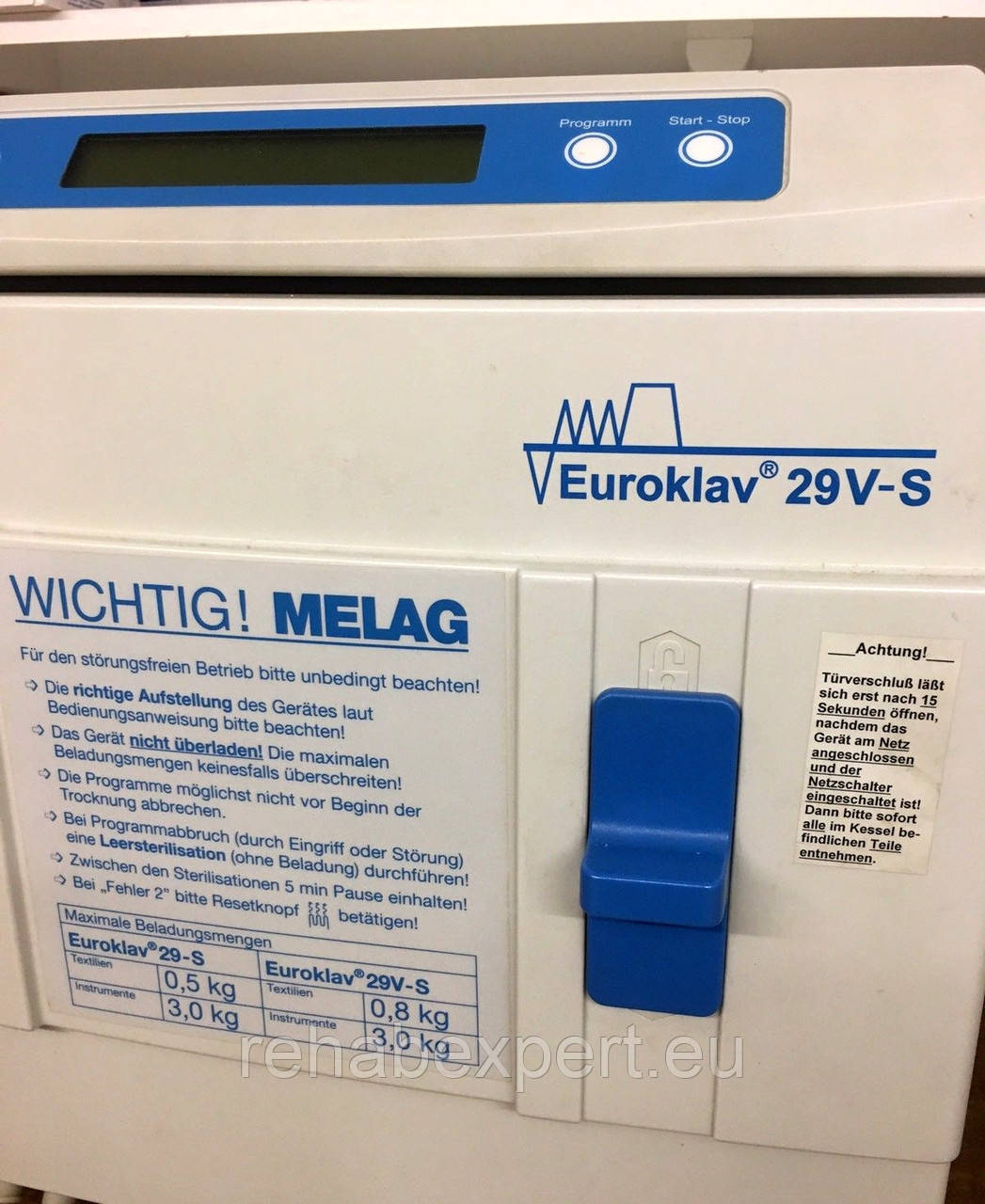 Б/У Автоклав Melag Euroklav 29V-S, фото 1