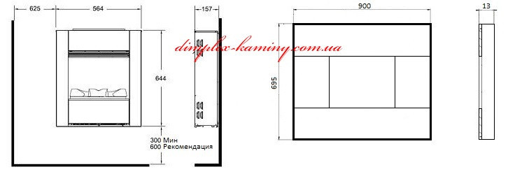 Электрокамин Dimplex Tahoe (Wi-Fi, увлажнение, обогрев) - фото 5 - id-p603335722