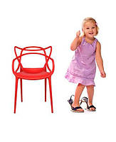 Дитяче крісло АC-006C Masters Chair Kids, білий пластик, дизайн Philippe Starck, фото 2