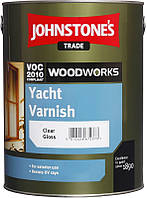 Яхтний лак для гладкої, струганої деревини Johnstone's Yacht Varnish глянсовий, 5 л