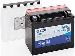 Акумулятор для мототехніки EXIDE ETX20HL-BS = YTX20HL-BS