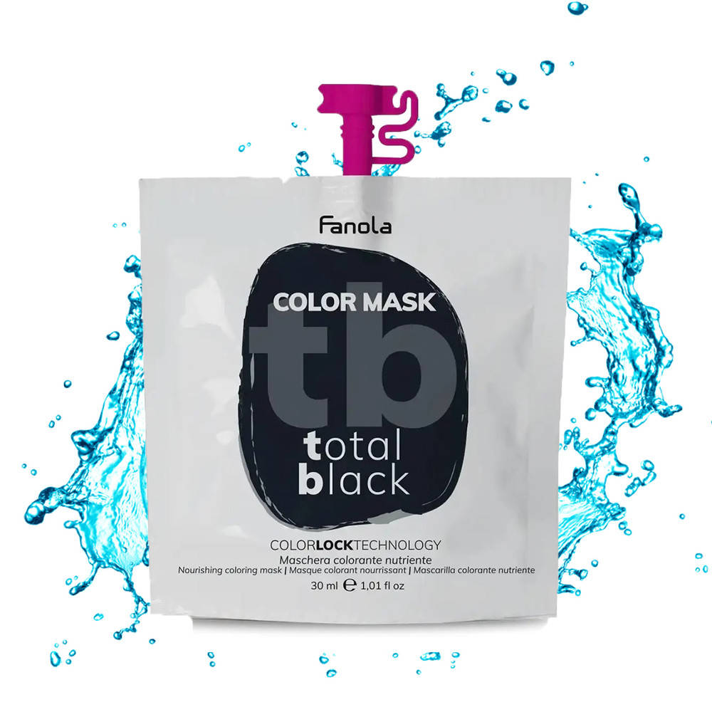 

Тонирующая маска исключительно черная Fanola Color Mask Total Black, 30 мл