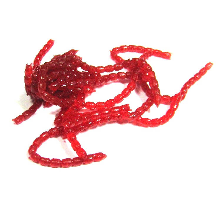 

Мотыль искусственный силиконовый плавающий blood worm (50 шт.)