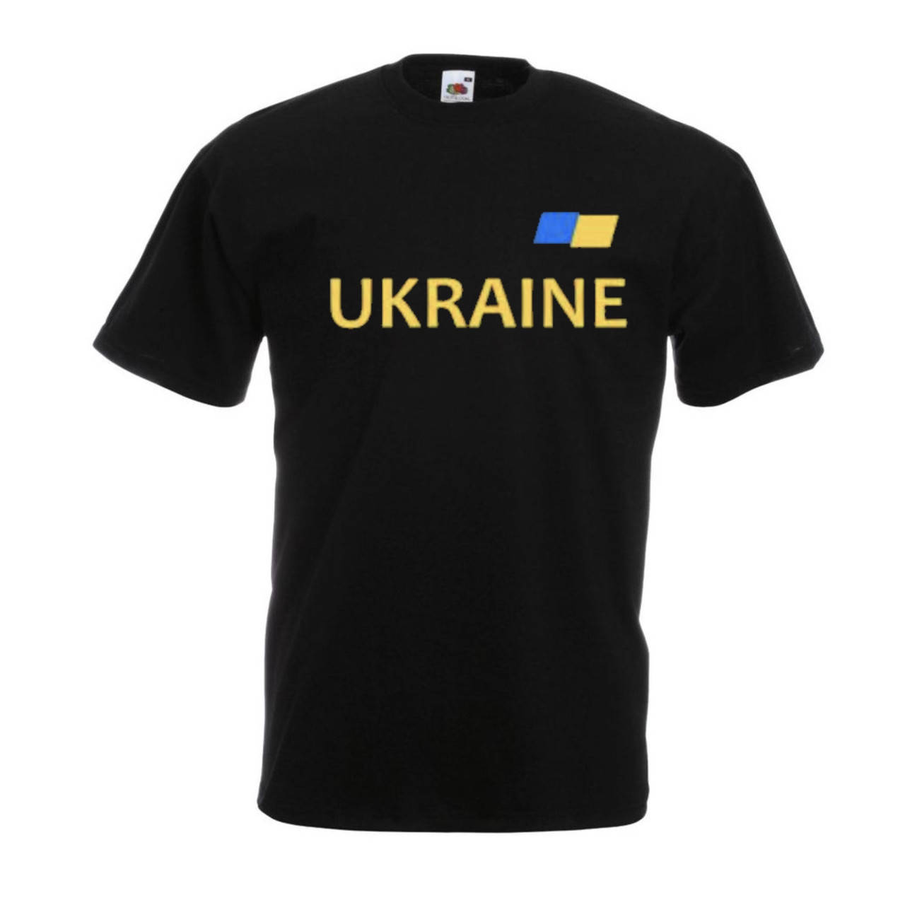

Футболка с оригинальным принтом СБОРНАЯ УКРАИНЫ Черный, , Мужская