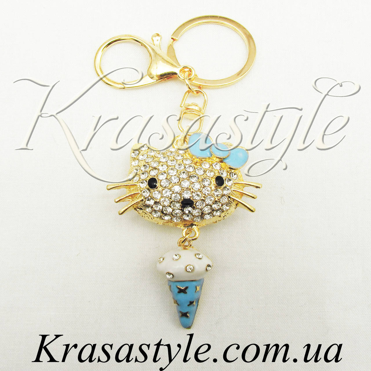 

Брелок "Hello Kitty" голубой