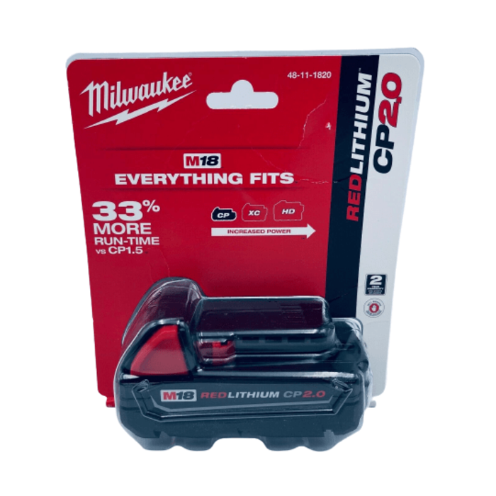

Аккумулятор Milwaukee M18 B2 2.0 Ah ( 48-11-1820 ) REDLITHIUM™