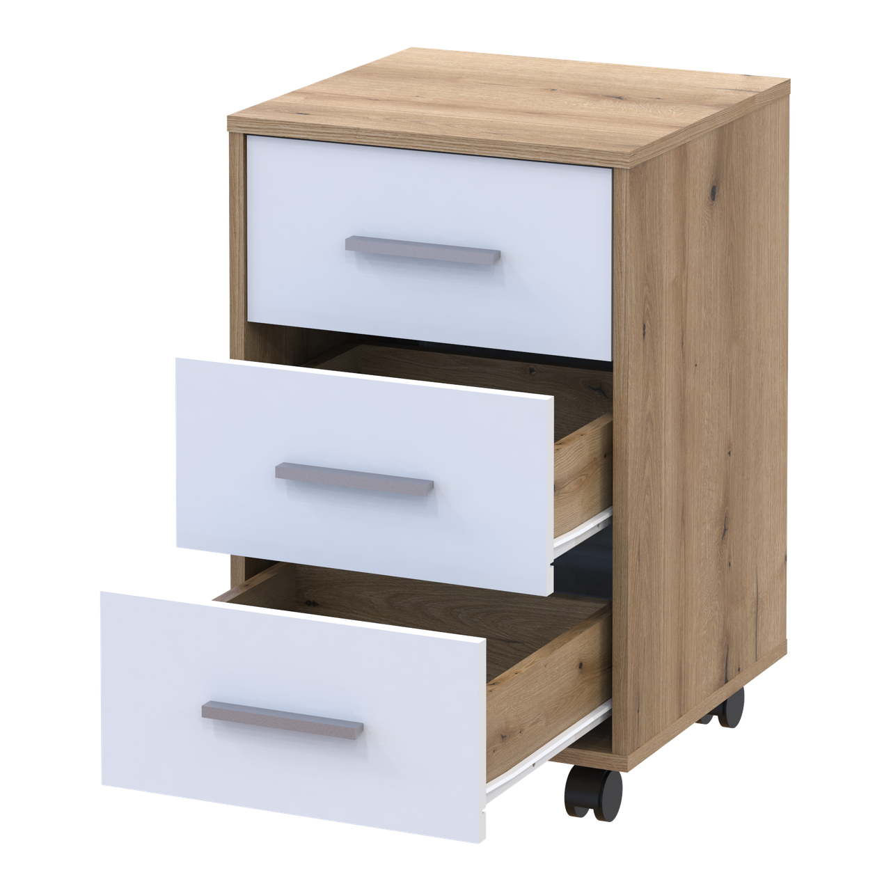 Тумба Doros Т3 Дуб Евок/Білий ДСП 43х42х66.4 (41901068) 4