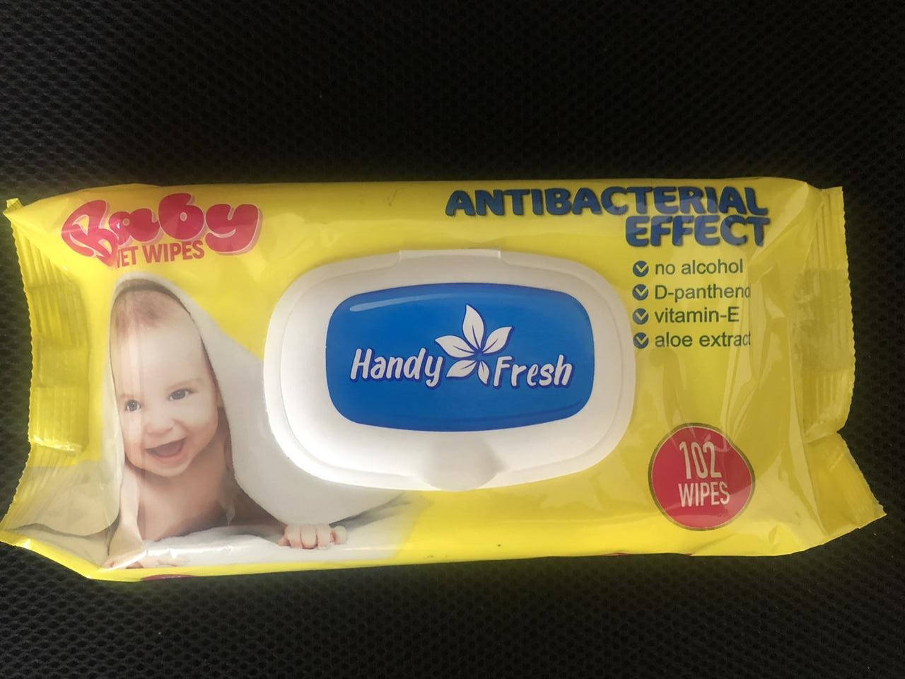 

Серветка волога антибактеріальна "Handy" Baby (102шт)