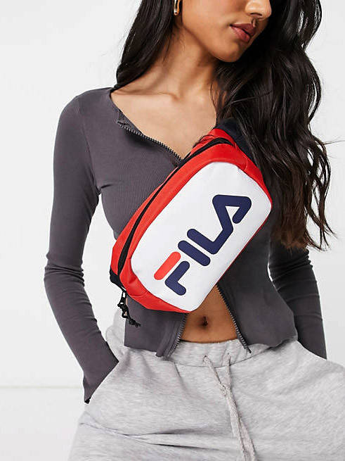 

Fila оригинал Сумка на пояс плечо бананка hip pack унисекс барсетка, Красный