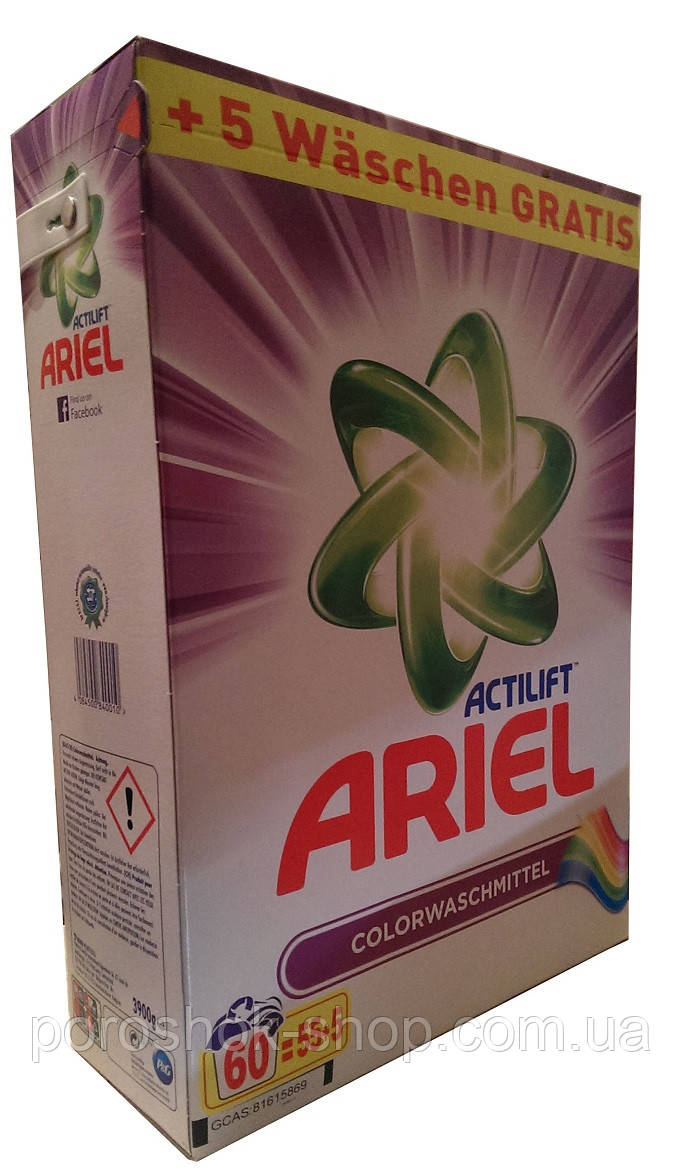Пральний порошок Ariel Actilift Colorwachmittel -3.9 кг