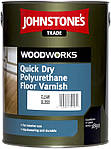 Швидковисихний поліуретановий лак Johnstone's Quick Dry Polyurethane Floor varnish Gloss, 5 л