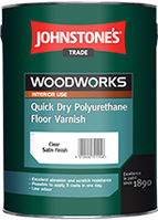 Полиуретановый лак Johnstone's Quick Dry Polyurethane Floor varnish Satin, 5 л