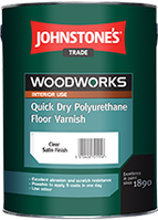 Полиуретановый лак Johnstone's Quick Dry Polyurethane Floor varnish Satin, 2.5 л